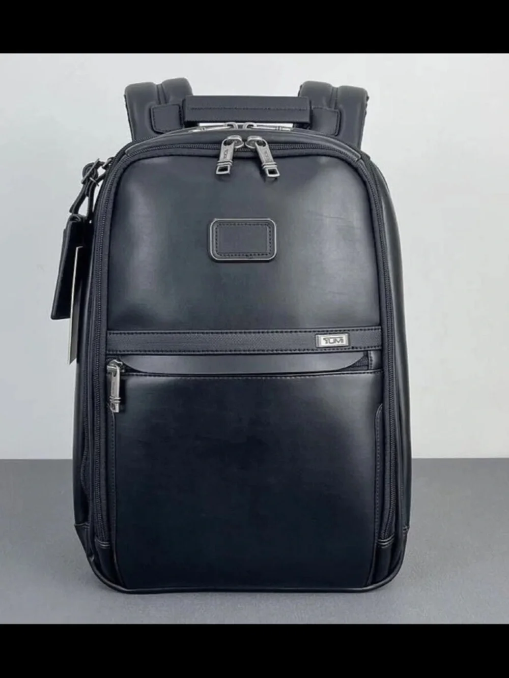 tumi backpack for men Alpha Bravo Search Black Smart exterior details include multiple zip and slip pockets Search Backpack